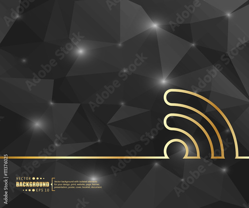 Black geometric background