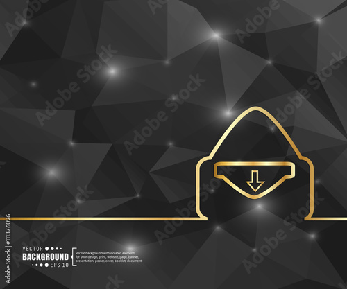 Black geometric background