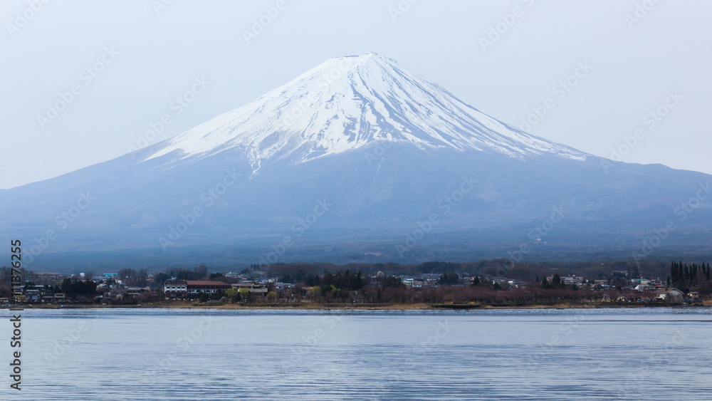 Mount fuji at Lake kawaguchiko.