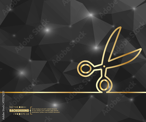 Black geometric background