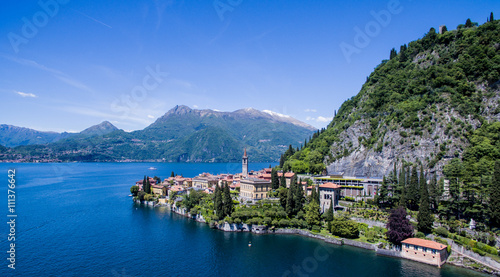 Varenna - Lago di Como - Foto aerea (Como Lake - Italy) photo