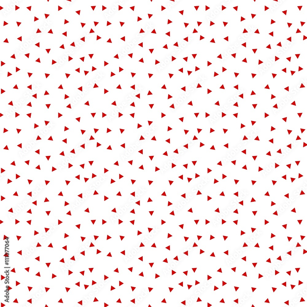 Seamless patterns with red triangles