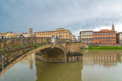 Panorama sul fiume Arno a Firenze, Italia © GMfoto