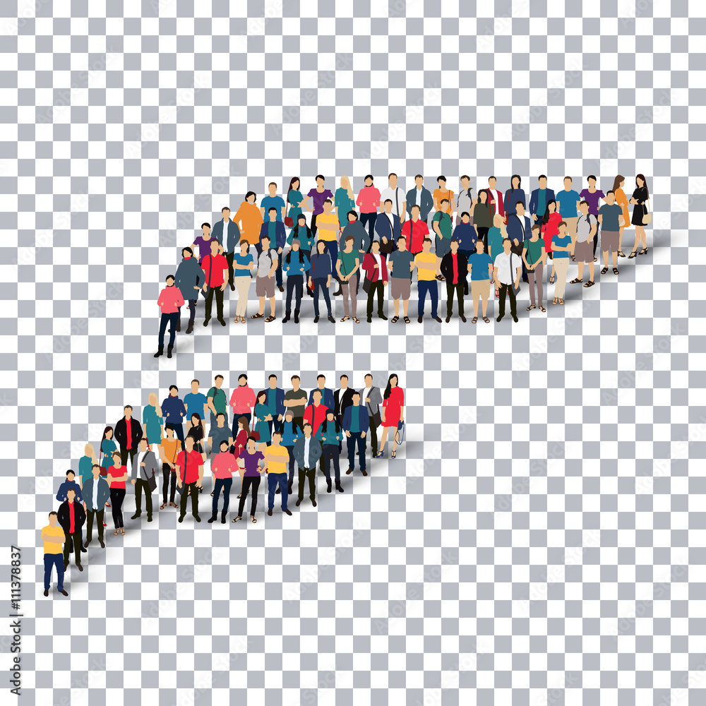 Fototapeta premium abstract business symbol people Transparency