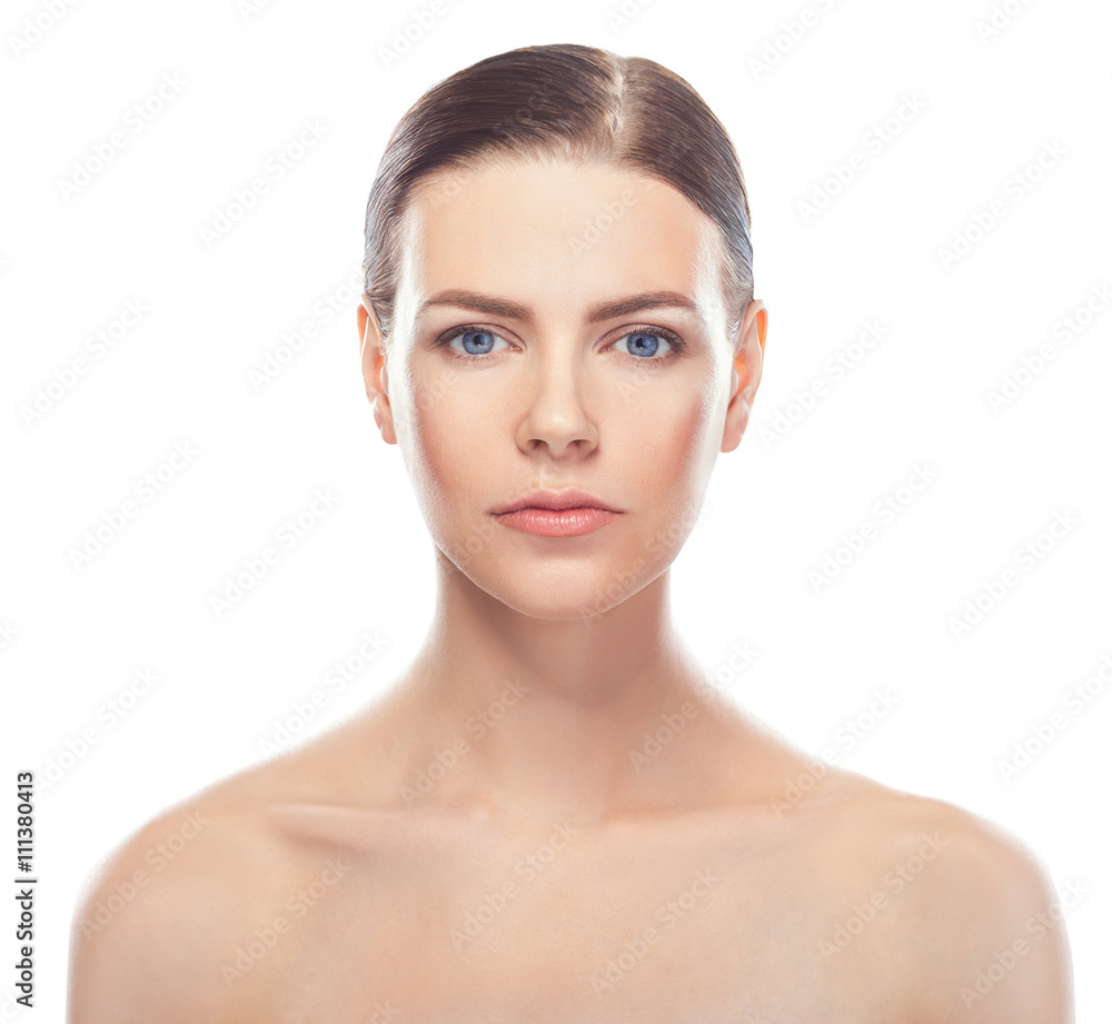 beautiful young woman with healthy face and clean skin beautiful young woman with healthy face and clean skin