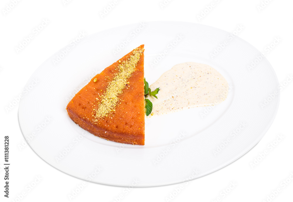 Sweet lemon pie with pistachio mousse. Sweet lemon pie with pistachio mousse.