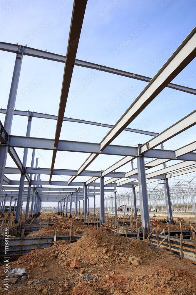 Steel frame structure Steel frame structure