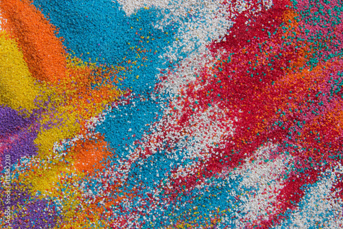 Background of colored sand closeup © Oksana Bessonova