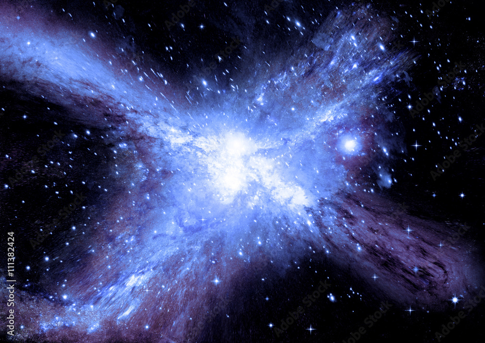 Obraz premium galaxy in a free space