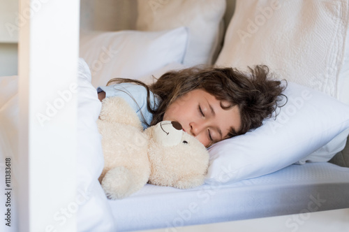 Young girl sleeping photo