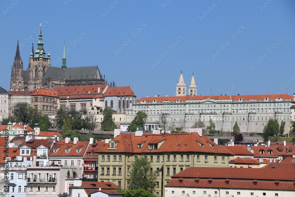 Vue du château de Prague