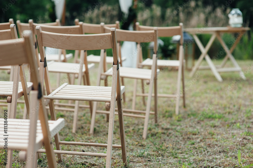 chair set for wedding or another catered event. chair set for wedding or another catered event.