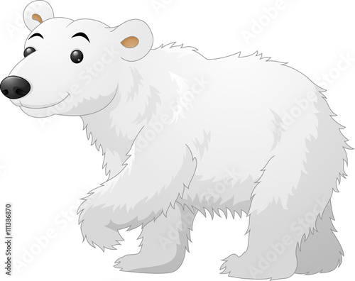 White Polar Bear cartoon