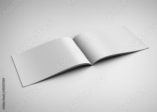 brochure  isolated on white background