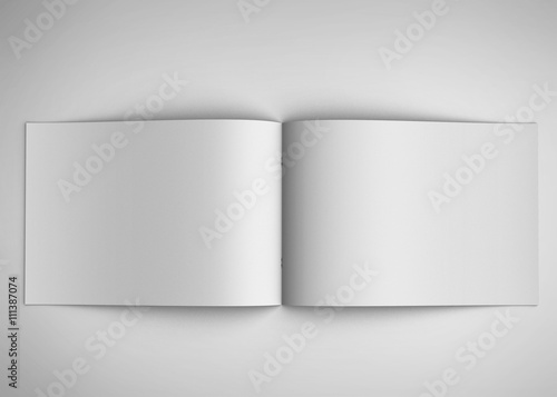 brochure  isolated on white background