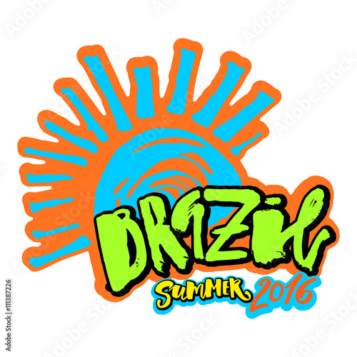 Brazil 2016 hand lettering