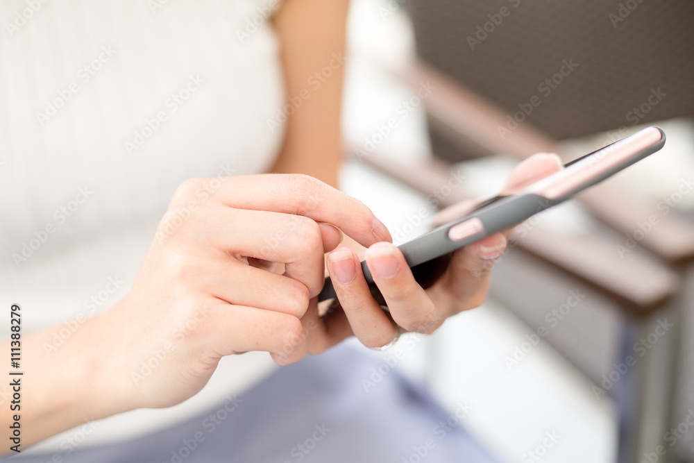 Woman use of smart phone Woman use of smart phone