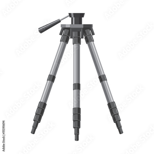 Tripod icon, cartoon style