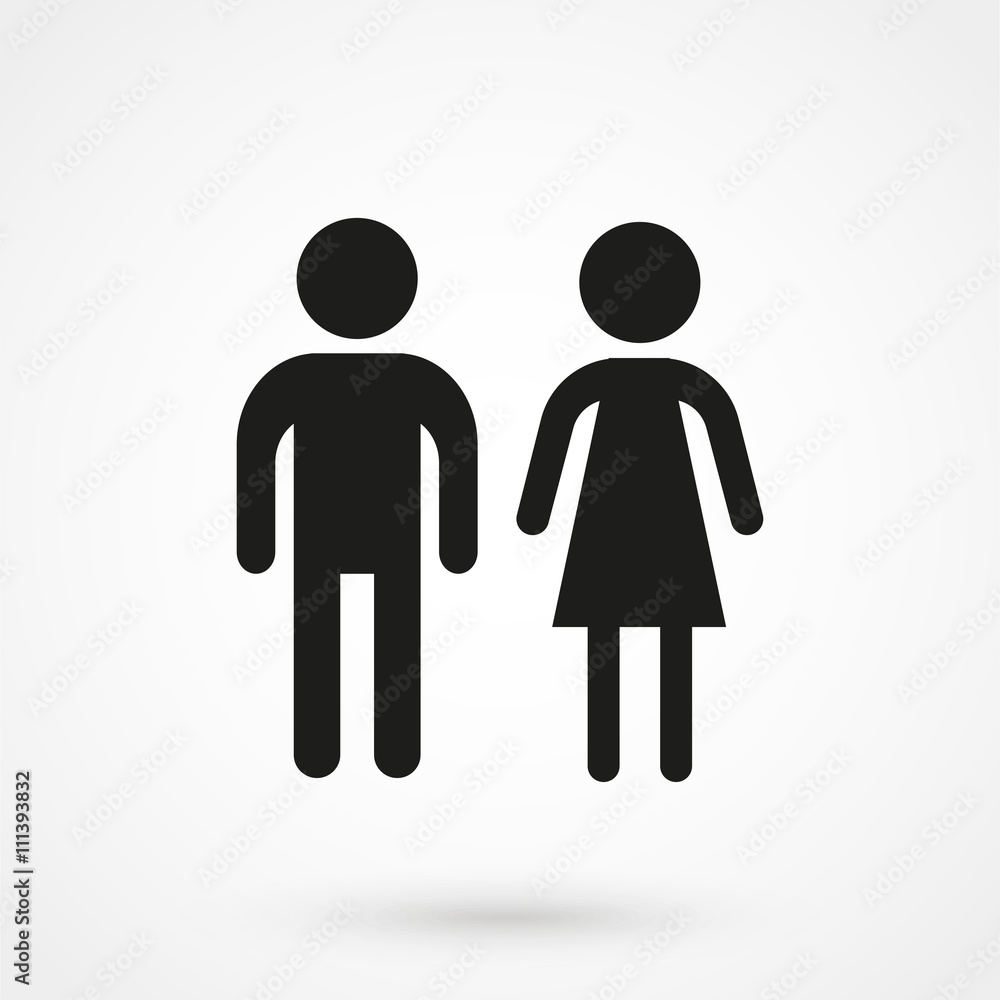 man and woman icon vector man and woman icon vector