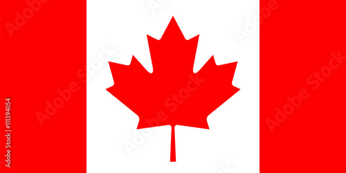 Canadian flag. Correct size and proportions.
