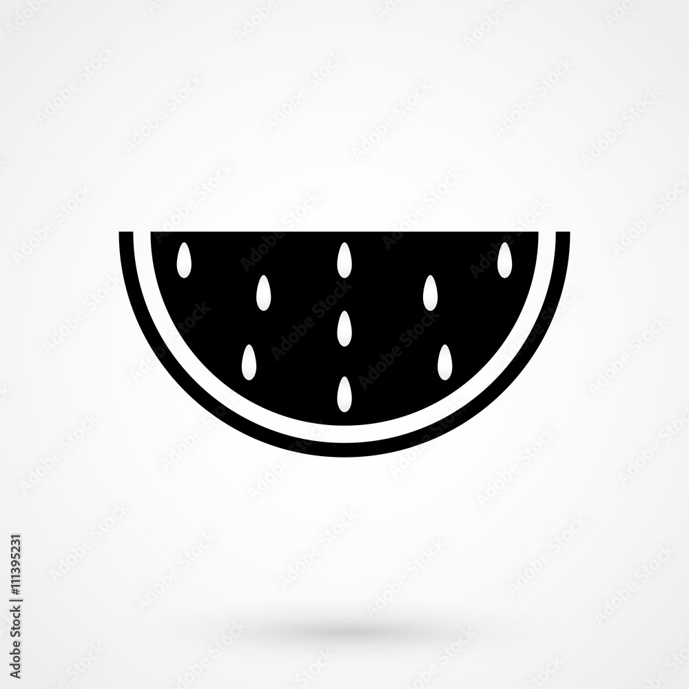 watermelon icon vector watermelon icon vector
