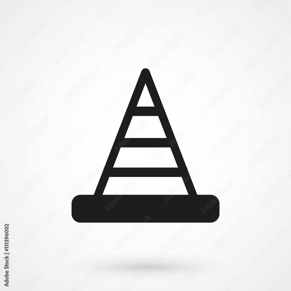 cone icon vector cone icon vector