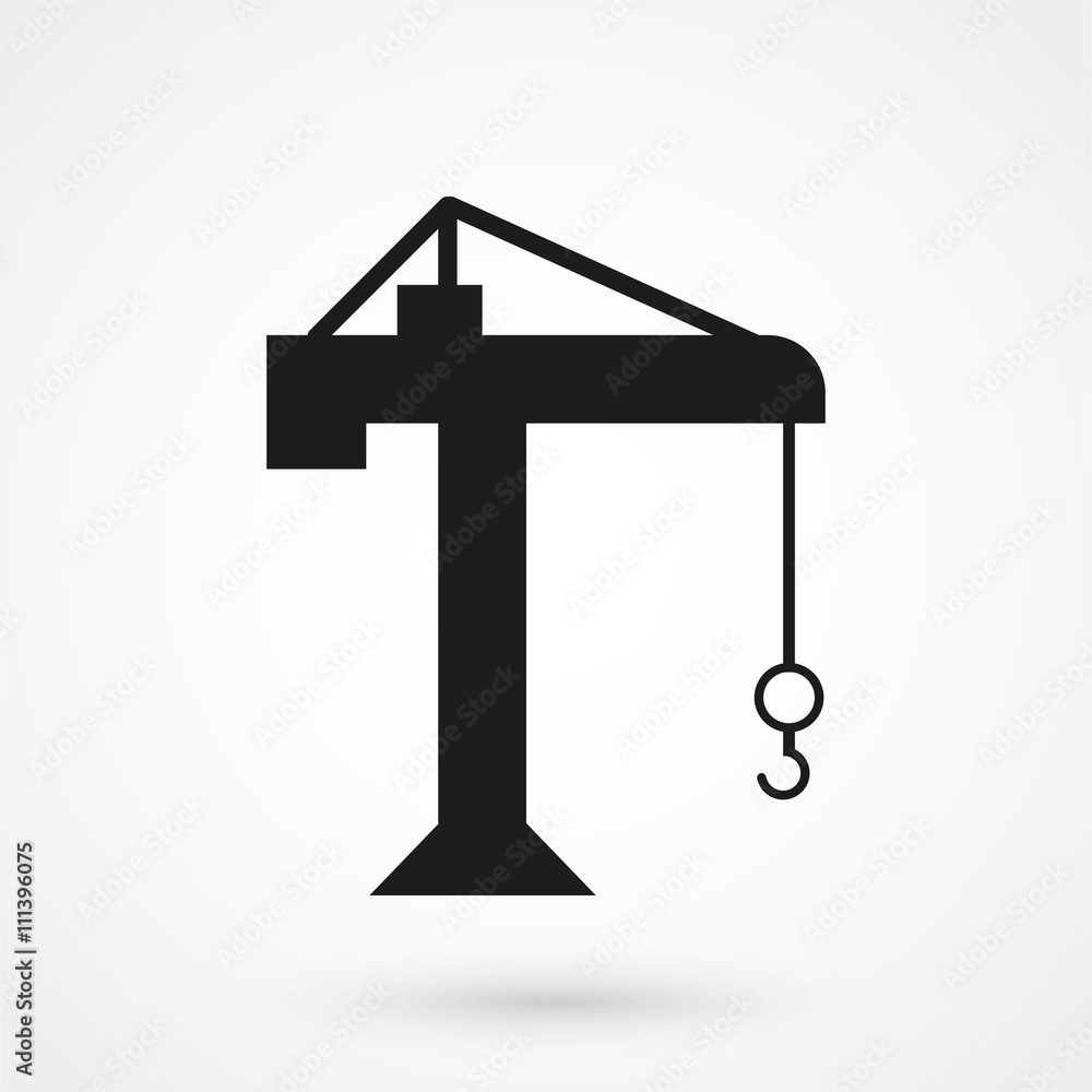 building crane Icon Vector building crane Icon Vector