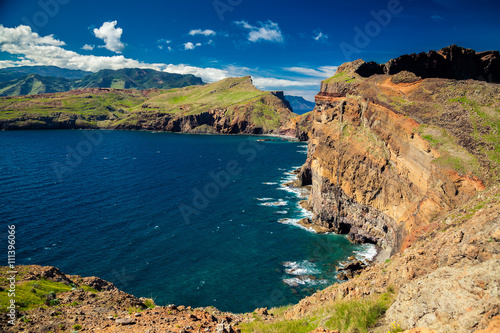 rocky coastline of the Ponta do Sao Lourenco