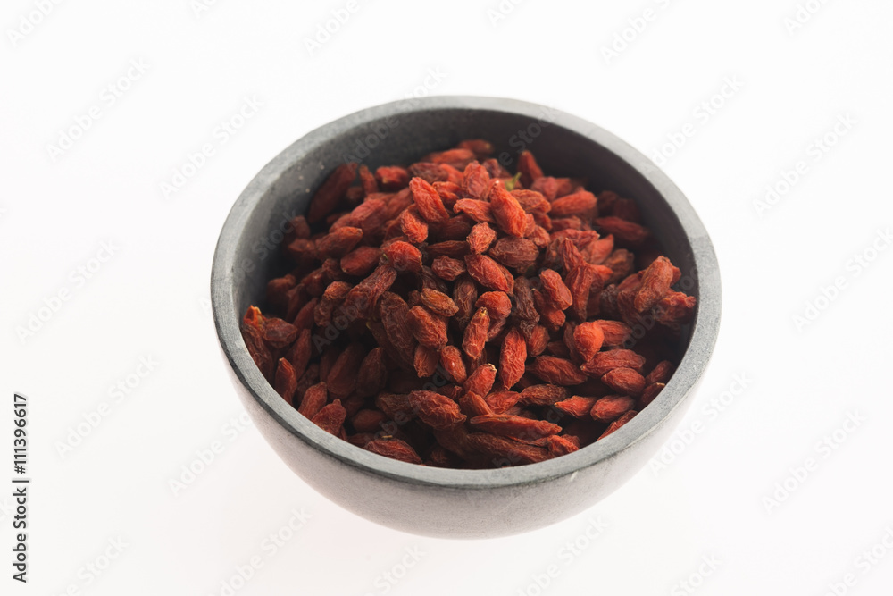 goji berries isolated on white background goji berries isolated on white background
