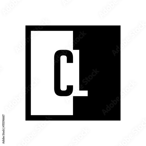 initial square half logo