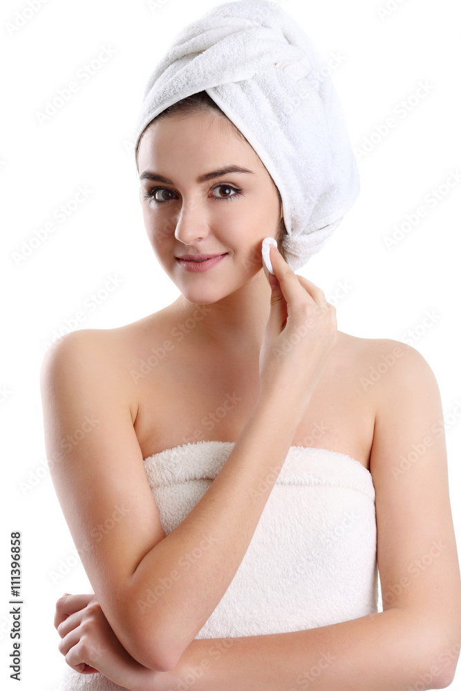 portrait of young beautiful woman in spa environment. portrait of young beautiful woman in spa environment.