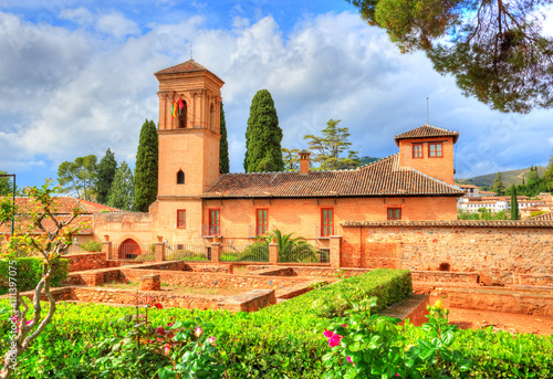 Traditional castle architecture in Granada - Andalusia, Spain