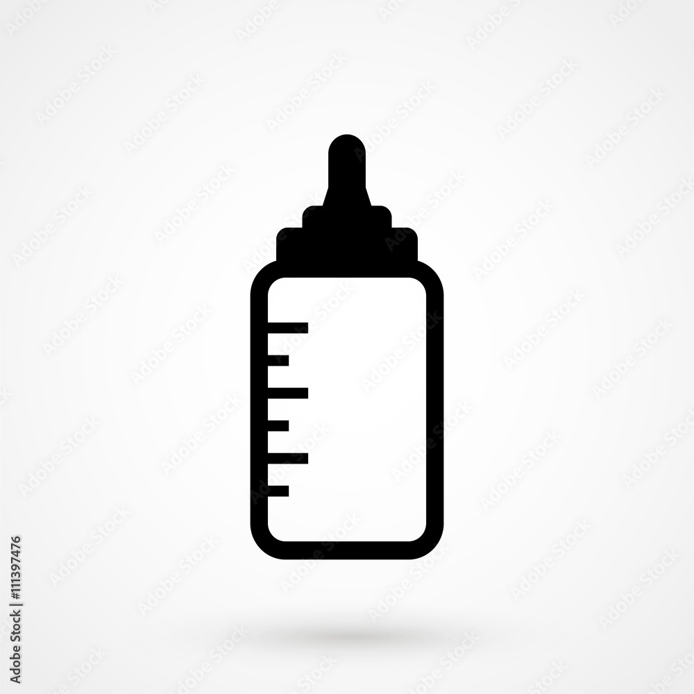 baby bottle icon vector baby bottle icon vector