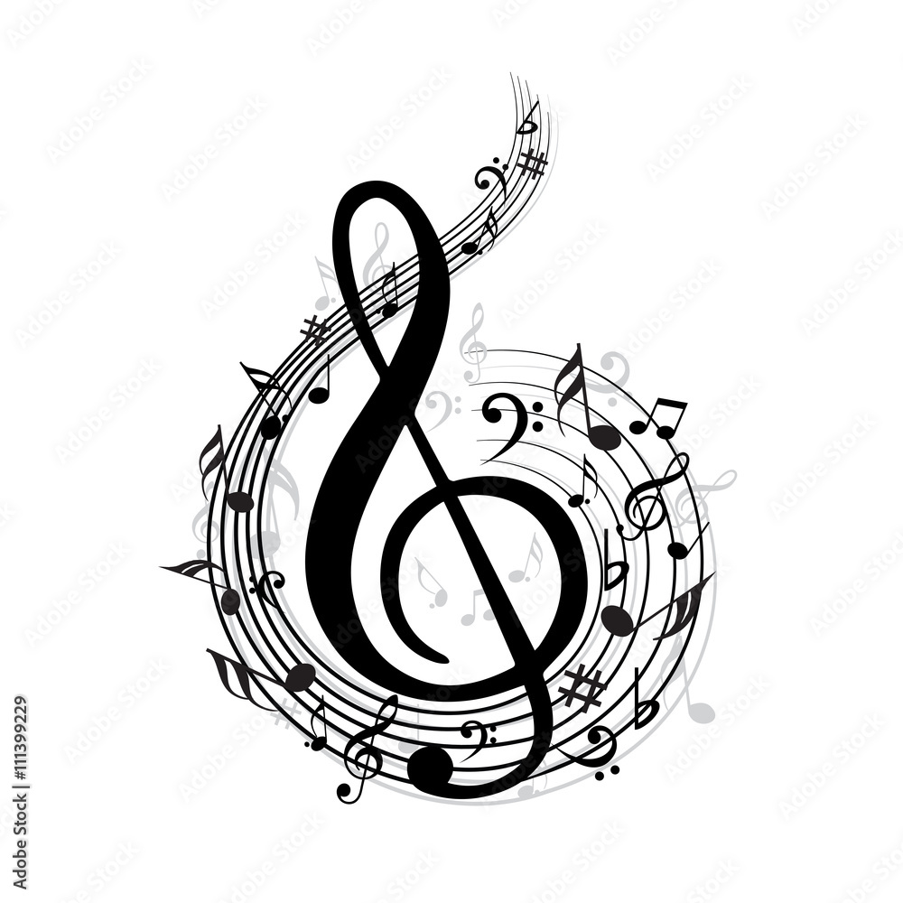 Naklejka premium Music Note