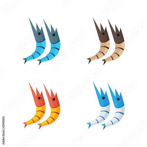 shrimp vector design