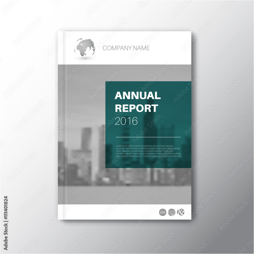 Naklejka premium Modern Vector abstract brochure / book / flyer design template