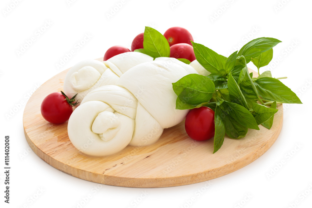 Fresh Italian mozzarella. Fresh Italian mozzarella.