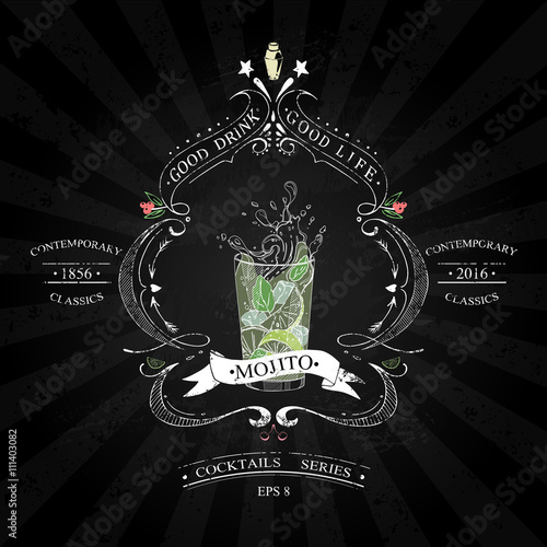 mojito black and white