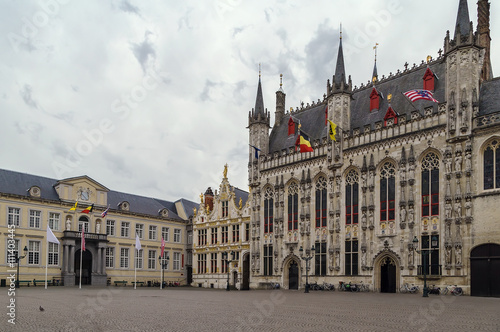 Burg square in Bruges, Belgium