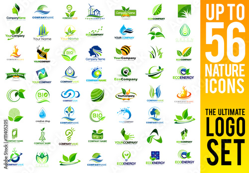 Green Logo Nature Logo Eco Logo Leaf Logo