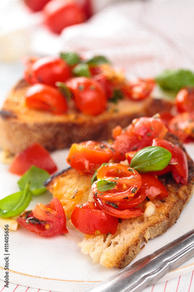 Italian food. Bruschetta.
