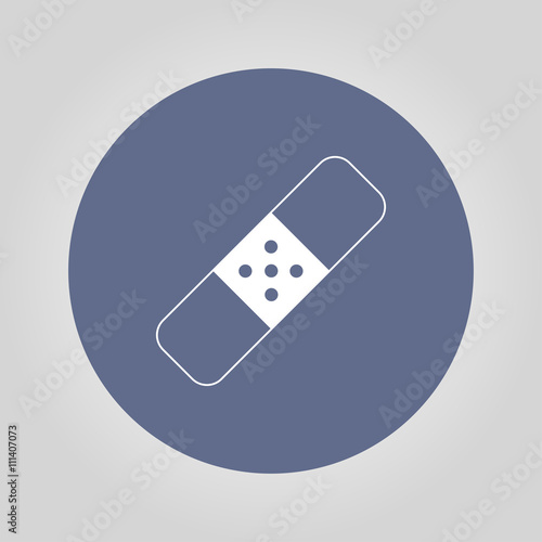 Plaster icon. Flat design style.