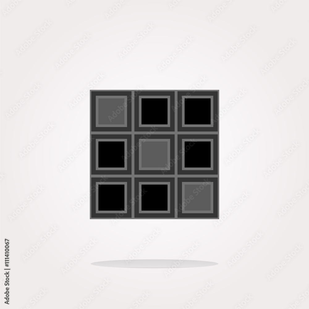 vector empty box sign on web icon, button vector empty box sign on web icon, button