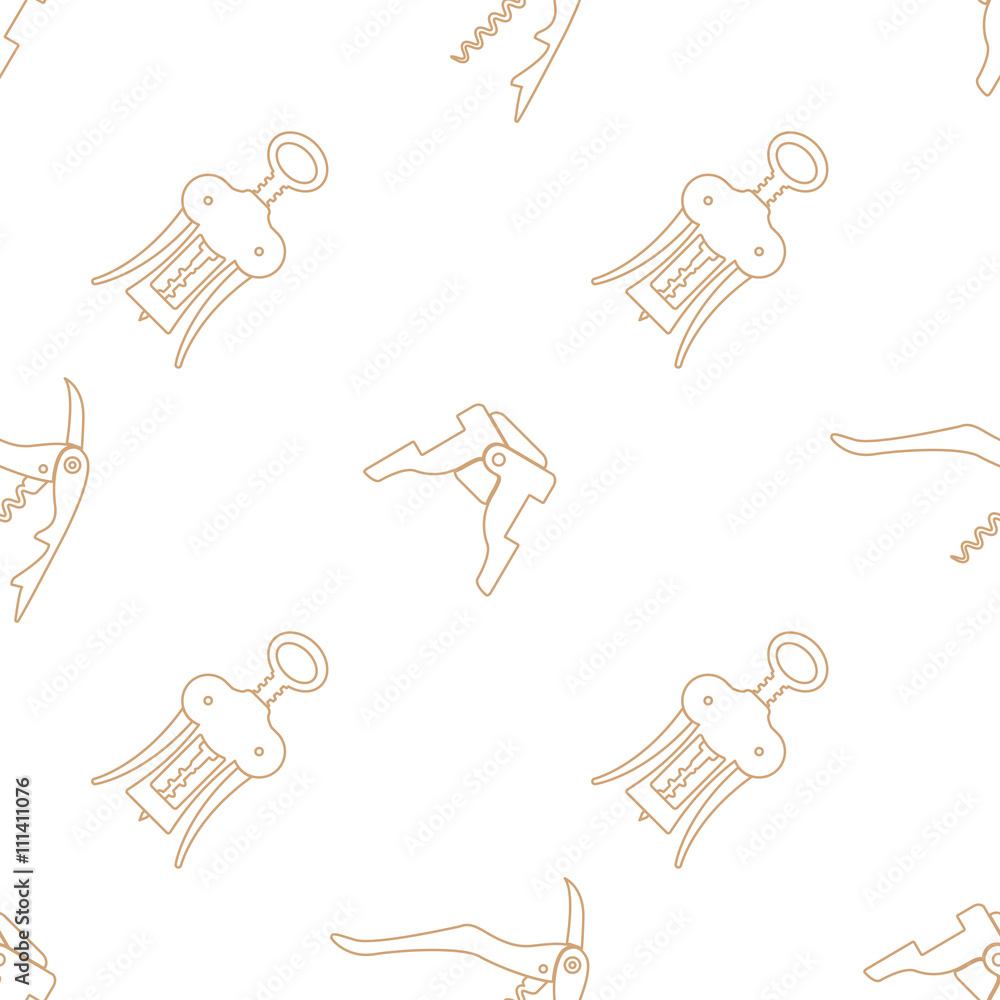 barman equipment contour seamless pattern. barman equipment contour seamless pattern.