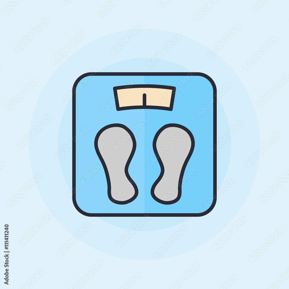 Flat scales vector symbol Flat scales vector symbol