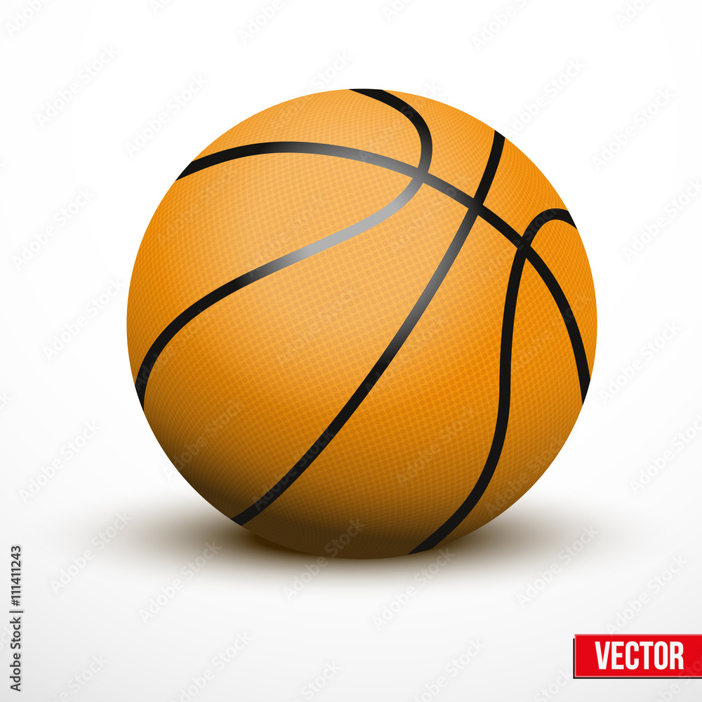 Basketball ball isolated on a white background