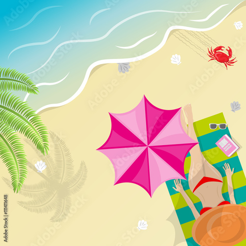 Strand Sommer Urlaub am Meer