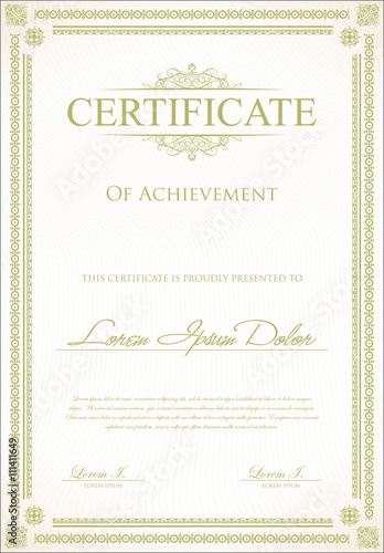 Certificate or diploma template 