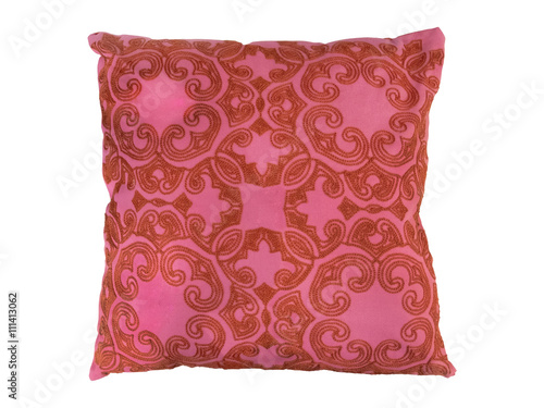 Red decorative pillow