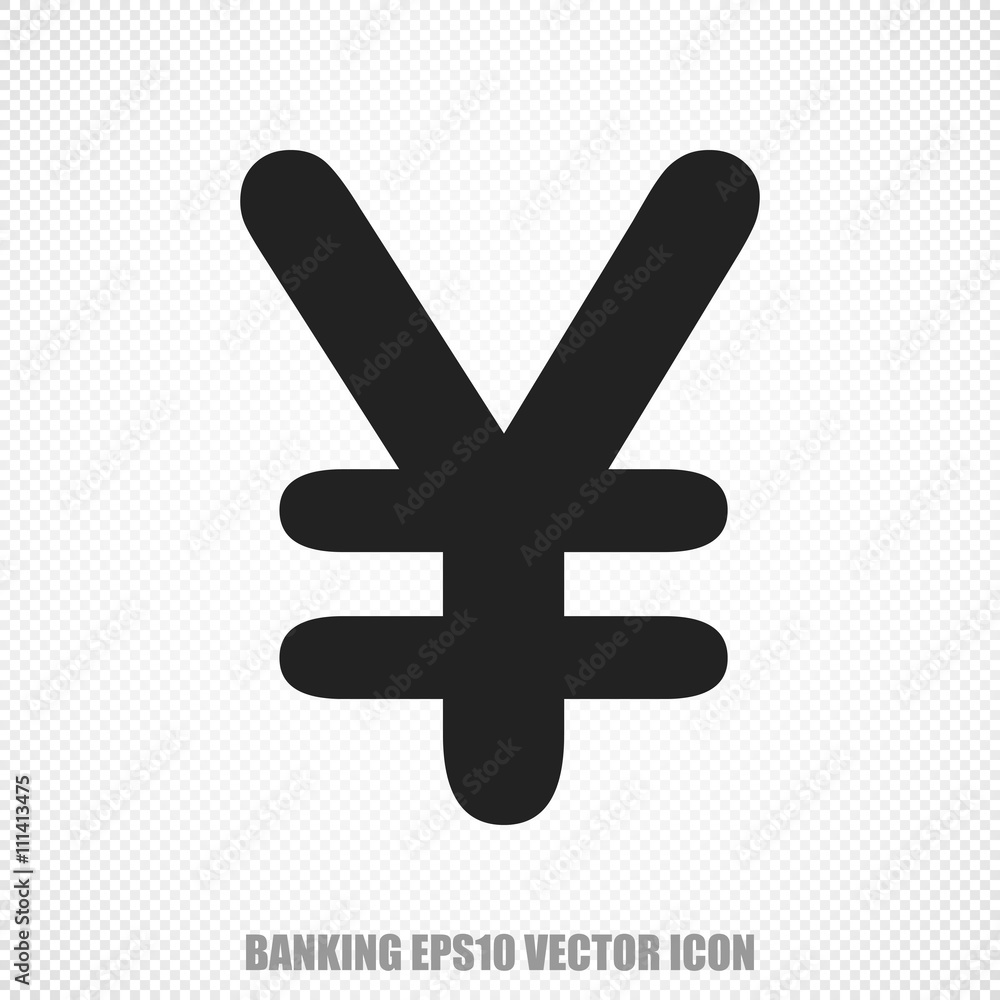 Banking vector Yen icon. Modern flat design. Banking vector Yen icon. Modern flat design.